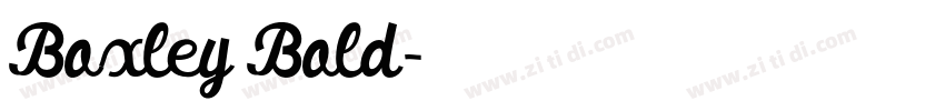 Boxley Bold字体转换